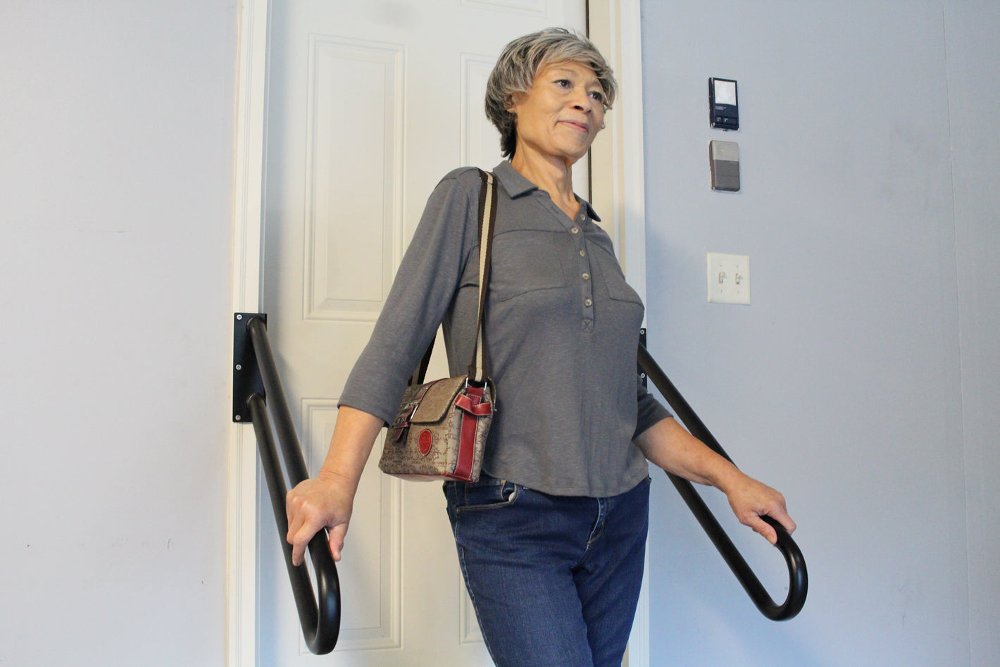 Hold Tight Handrail Jamb Mount, Two Sizes - Hold-Tight Handrails 