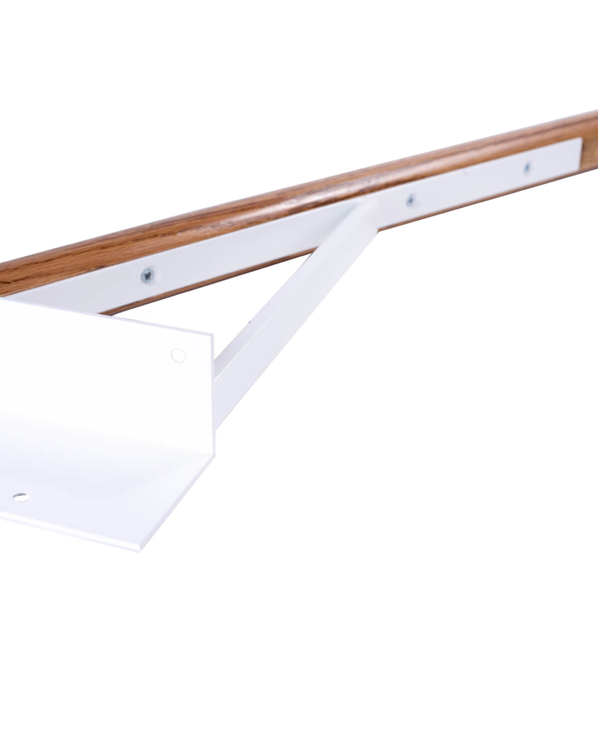 Hold Tight Handrail, Jamb Mount, Solid Oak and White - Hold-Tight Handrails 