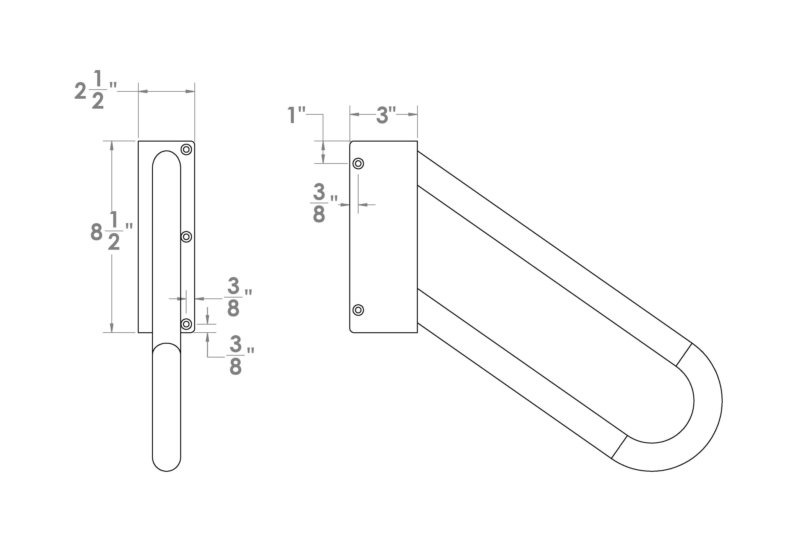 Jamb Mount Handrail — Hold Tight Handrails